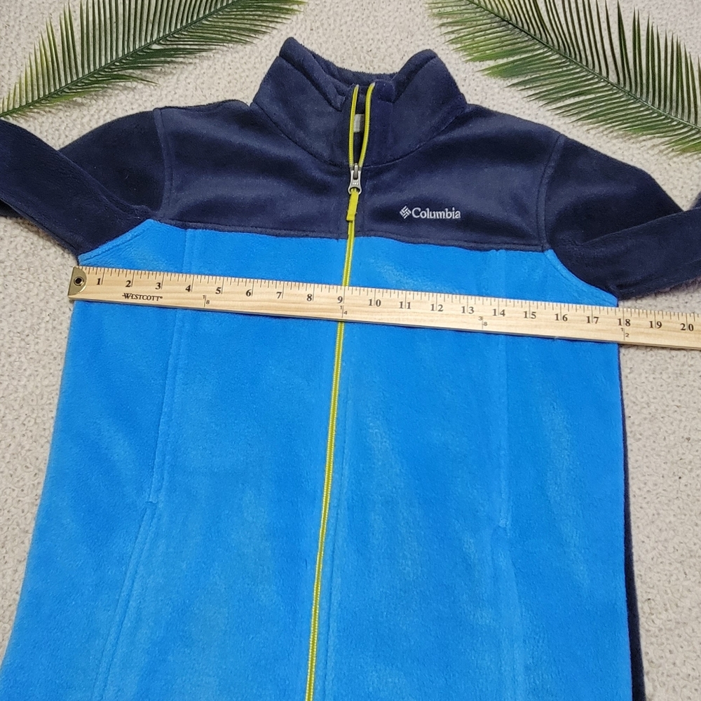 Columbia Blue‎ Full Zip Fleece Jacket Size L 14/16 - Picture 7 of 10